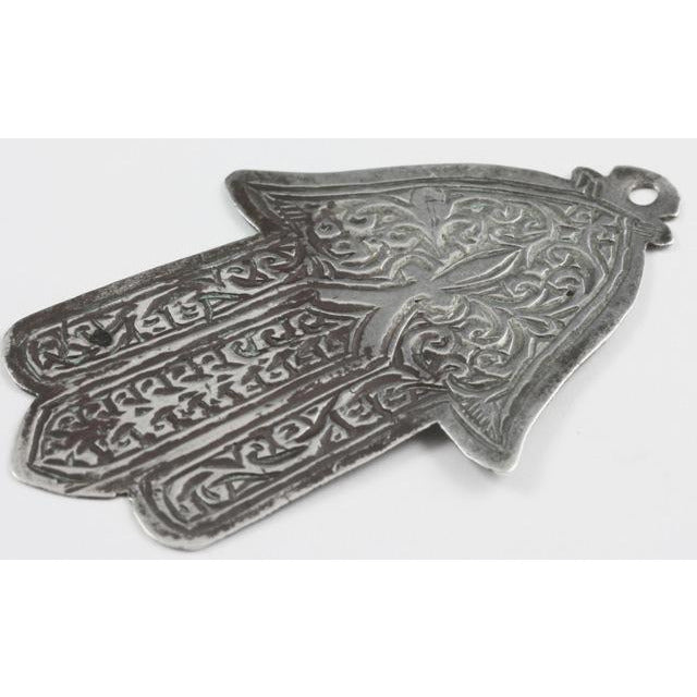 1925 Hallmarked Essouria Hamsa Pendant, Silver, Morocco 