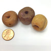 Group of 3 Large Natural Antique Baltic Amber Beads from the African Trade - Rita Okrent Collection (C563)