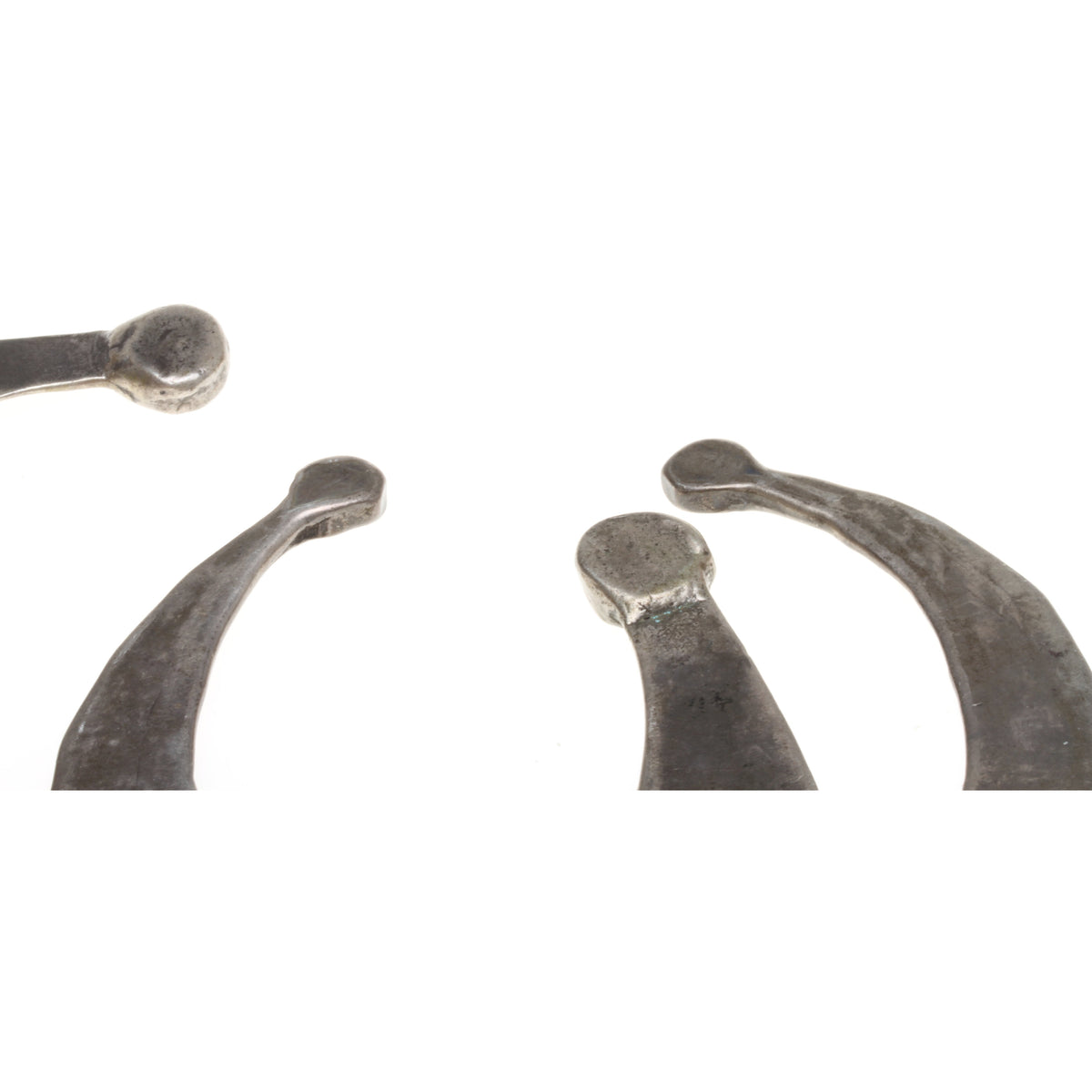 Engraved Silver Crescent-Shaped Fibulae, Tunisia, Sold Separately - Rita Okrent Collection (C265)