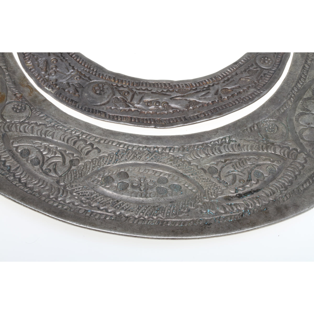 Engraved Silver Crescent-Shaped Fibulae, Tunisia, Sold Separately - Rita Okrent Collection (C265)