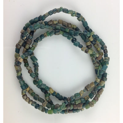 Lovely Small Mixed Green Nila Beads from Mali - Rita Okrent Collection (AT0668)