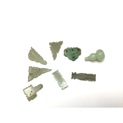 Group of 8 Jadeite Charms from the Qing Dynasty - Rita Okrent Collection (P898)