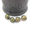 Gilded Antique Bicone Beads from Sri Lanka - Rita Okrent Collection (ANT559)