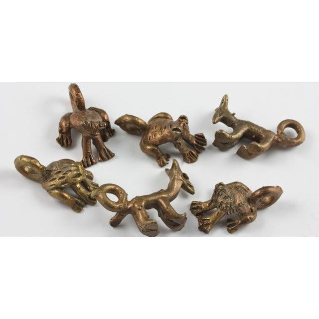 African Bronze Ashanti Animal Weights, Antique