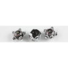 Vintage Black and White Art Glass Beads 