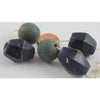 Dark Blue Bicone Beads of Ban Chiang with Ancient Glass Beads from Indonesia