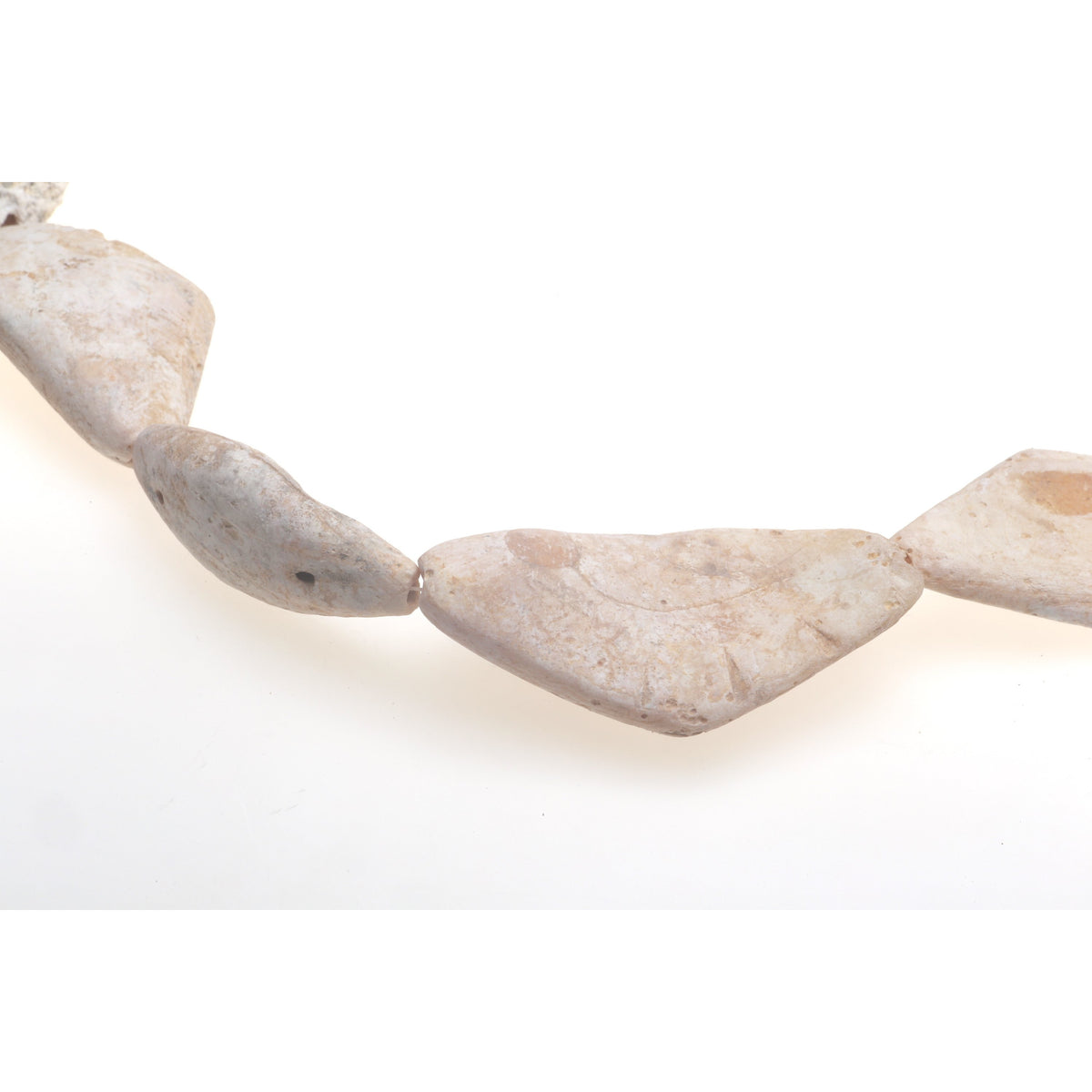 Diamond White Shell Beads Strand, Mali or Mauritania - Rita Okrent Collection (C691)