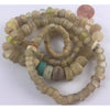 Antique Dutch Moon Beads with Old European Glass and Vaseline Beads, Strand - AT0635c