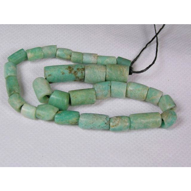 Ancient Blue Amazonite Beads, Strand, Mauritania - S326