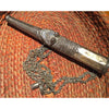 Bedouin Silver Decorated Hookah Pipe Tip on Chain, Egypt - AA288
