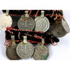 Vintage Kuchi Tribal Coins on Old Textile