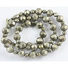 Faceted Coin Silver Metal Beads
