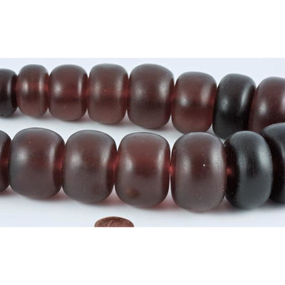 Moroccan Russet Red Faux Amber Beads