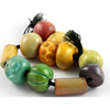 Painted Vintage Wooden Beads