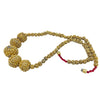 Bright Gold Granulated Gilded Silver Beaded 15 Inch Necklace - Rita Okrent Collection (C478b)