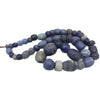European and Dutch Dogon Richly Hued Blue Glass Antique Trade Beads - Rita Okrent Collection (ANT431)