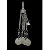 Palestinian Bedouin Silver Temporal Pendant with Hanging Hamsas and Coins - Rita Okrent Collection (C803)