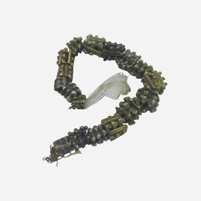 Strand of 17 Mixed Antique Yemeni Granulated Mixed Metal Berry Beads - Rita Okrent Collection (ANT526b)