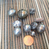 Mixed Bedouin Ethnic Coin Silver Beads, Various Sizes and Shapes - Rita Okrent Collection (ANT331)