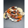 Antique Flat Diamond Shaped Mixed Hard Stone Beads, from the African Trade - Rita Okrent Collection (S576)
