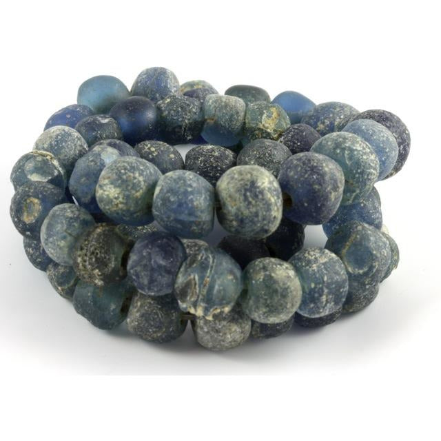 Ancient Blue Islamic Glass Beads, Mali 