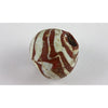 Early Islamic Red Glass Bead with White Trails, Middle East