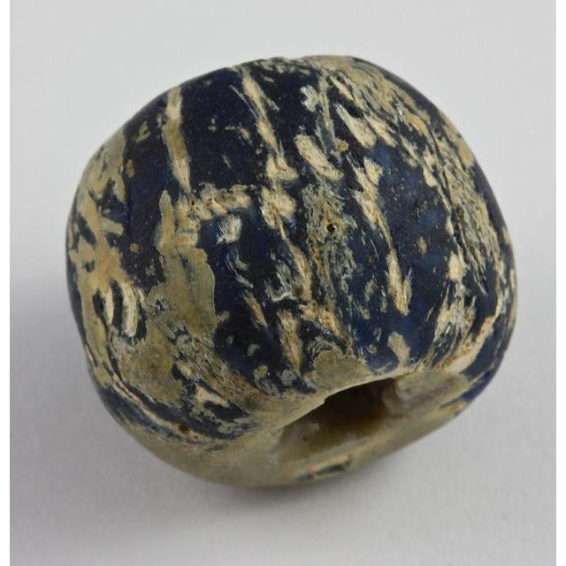 Ancient dark blue Jatim bead