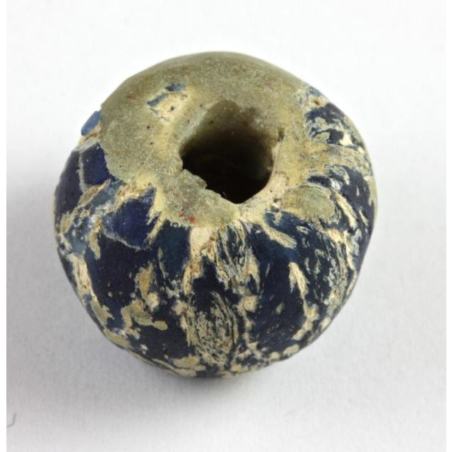 Ancient dark blue Jatim bead