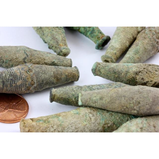 Ancient Excavated Metal Beads or Pendants, Mali