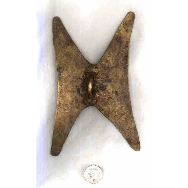 Large Brass Tribal Piece, Antique, Nigeria 