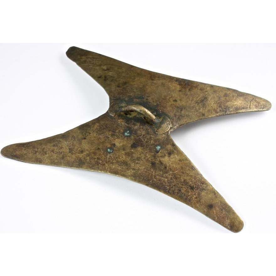Large Brass Tribal Piece, Antique, Nigeria 