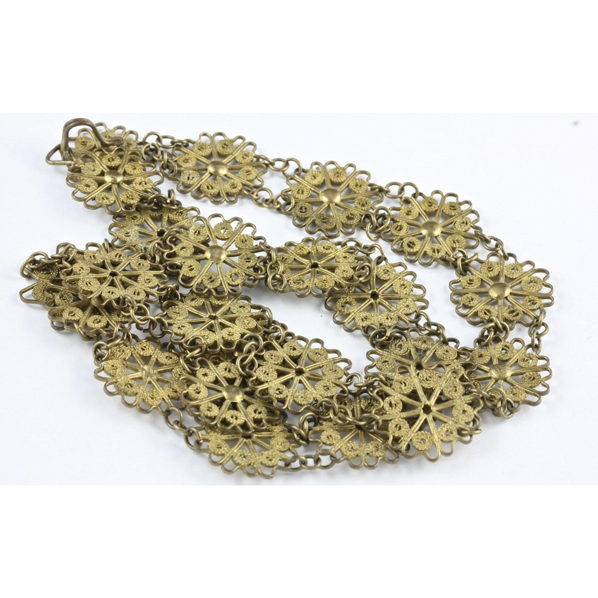 Brass Filigree Necklace, Antique, Egypt