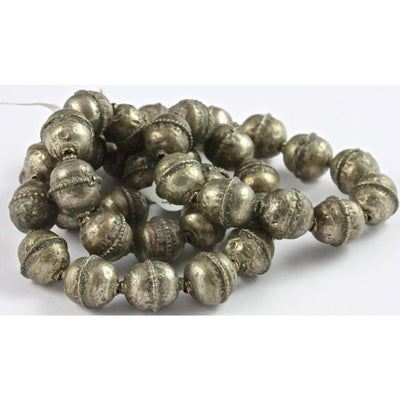 Hand-Made Silver Beads, Antique, Ethiopia