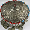 Traditional Silver Ottoman Tepelik Headress, with Star of David, Antique, Turkey