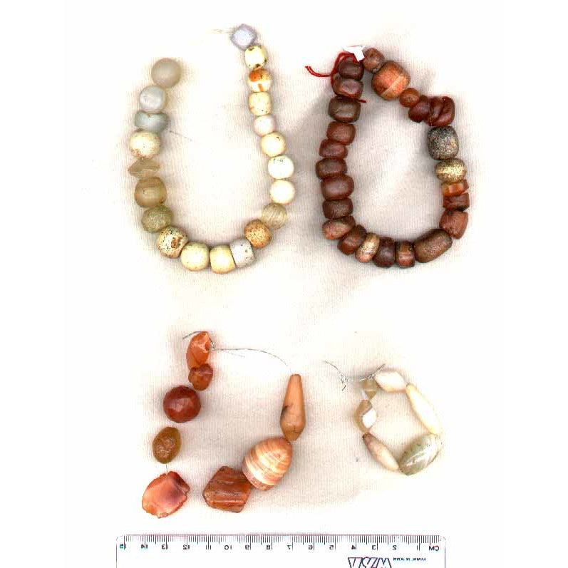 Ancient agate beads (from India, excavated in Mali) 