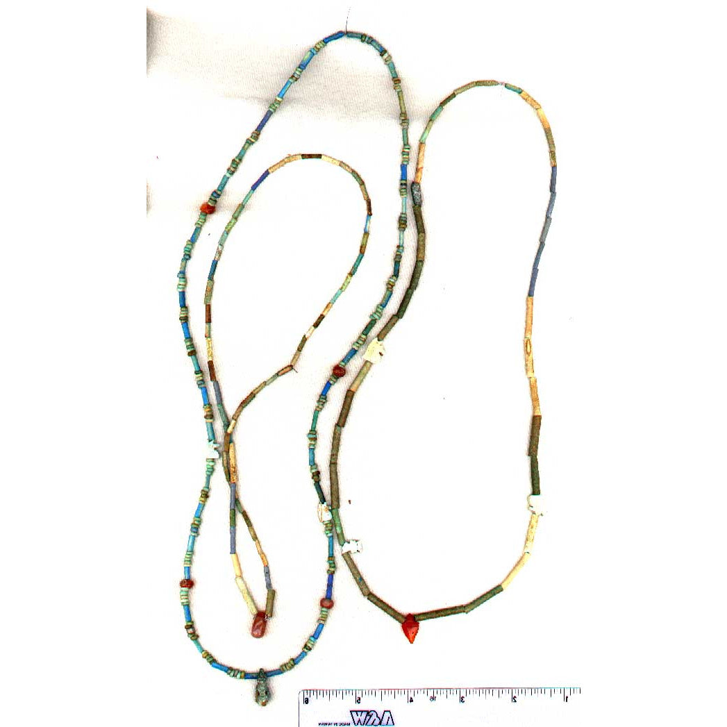 Ancient Egyptian faience, left inner strand