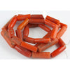 Faux Coral Tubular Orange Beads from the African Trade