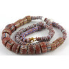 Mixed Brick Red Chevrons and Old Venetian Glass Beads