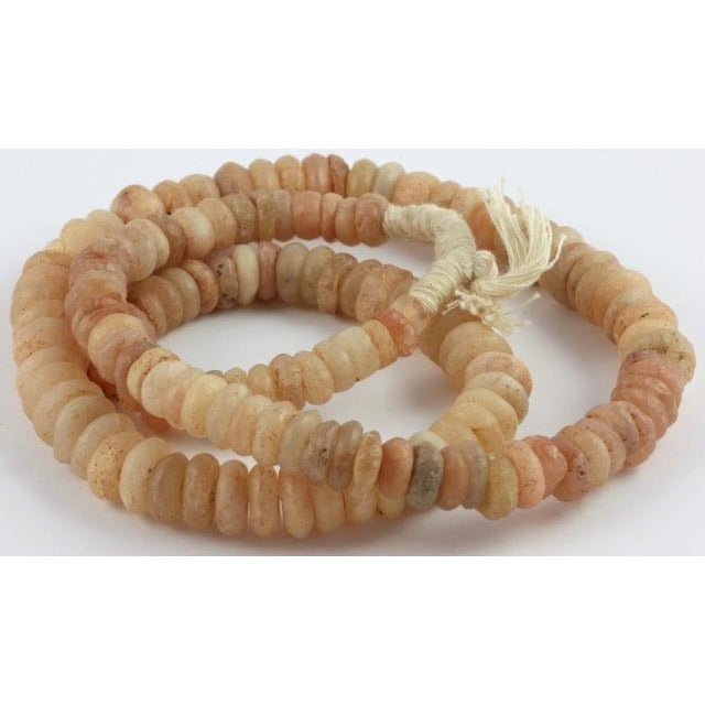 Ancient Djenne Pale Carnelian Beads, Mali 