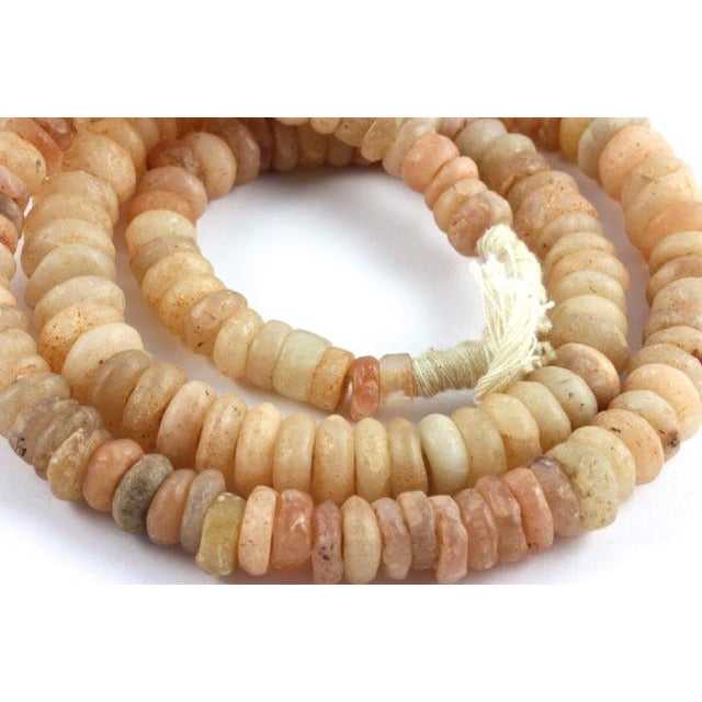 Ancient Djenne Pale Carnelian Beads, Mali 