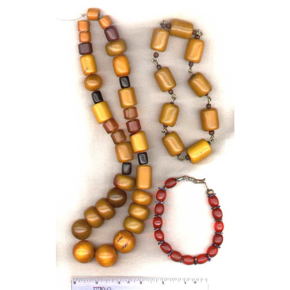 Faux Amber Beads, Africa