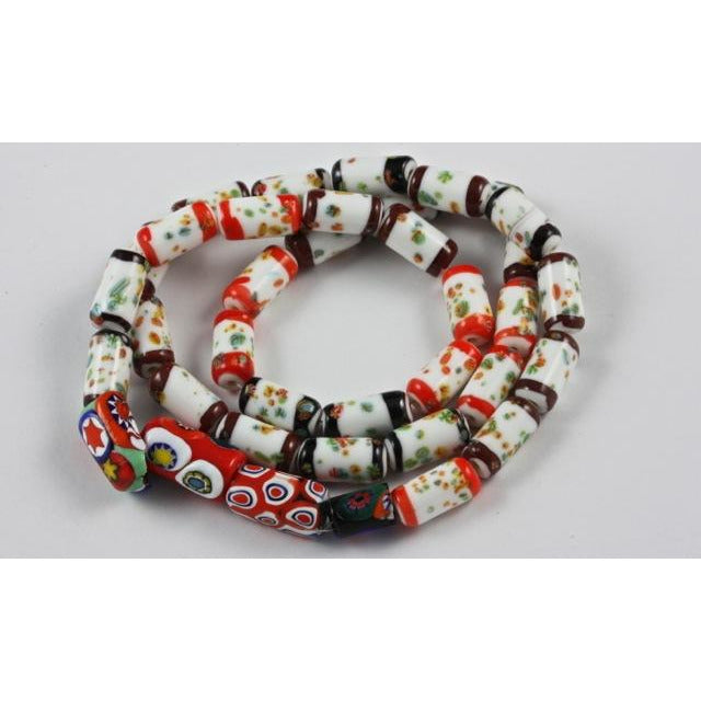 Japanese and Venetian Millefiori beads, Vintage