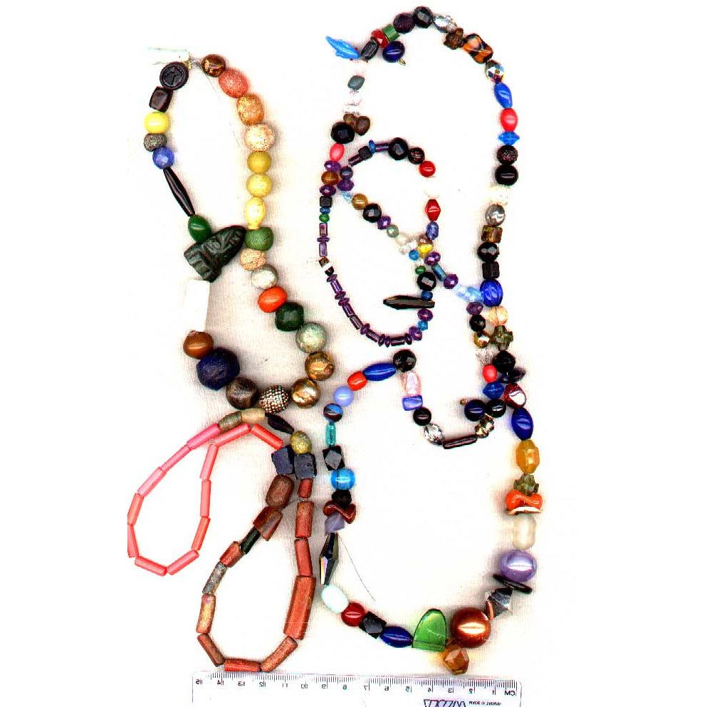 Long strand mixed beads