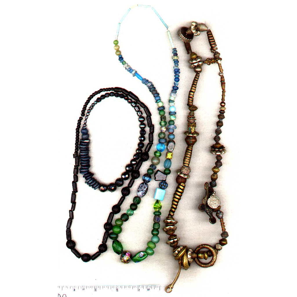 Collection, black beads (price for 2 strands)