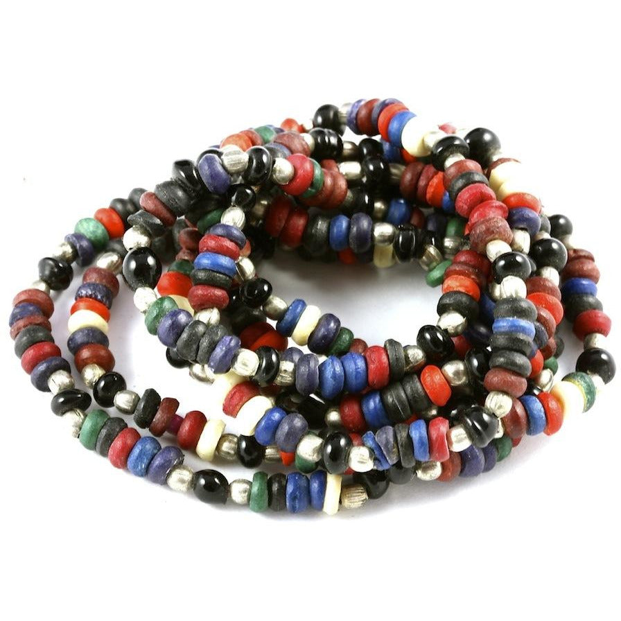 Mixed Czech and Japanese Vintage Beads Necklace 