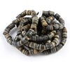Black and Brown Striped Faux Agate beads, Africa