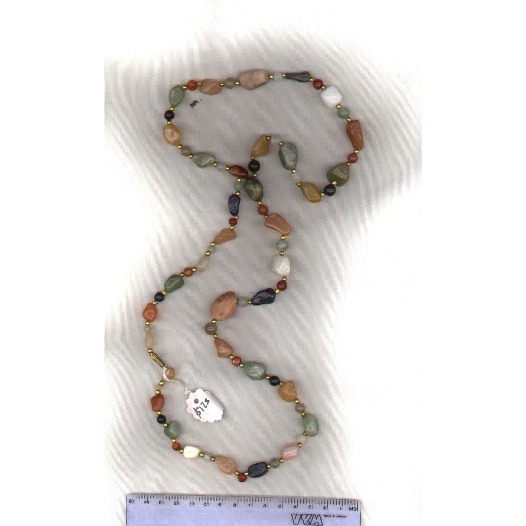 Stone beads, vintage, a finiished necklace