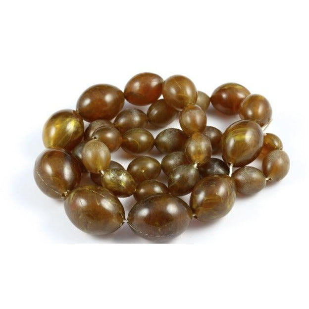 Light Brown Vintage Horn Beads, Bohemia - ANT271