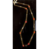 Lost Wax Brass Hair Beads with Coral Prosser Beads, Old, Niger- AT0314