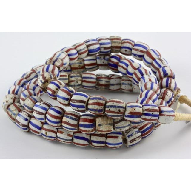 American Flag Striped Venetian Beads 